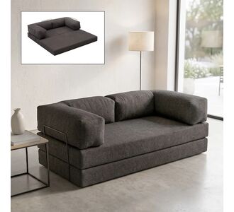 Καναπές - κρεβάτι Comfort Megapap τριθέσιος υφασμάτινος χρώμα ανθρακί 190x95x75εκ. |  Καναπέδες-Κρεβάτι στο espiti
