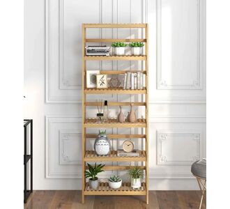 Stewehome ΞΥΛΙΝΗ ΡΑΦΙΕΡΑ 65x24x168 cm 947442 |  Ραφιέρες τοίχου στο espiti