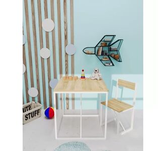 Stewehome Τραπέζι δραστηριοτήτων παιδικό τραπέζι μελέτης παιδικής δραστηριότητας και καρέκλα καπνιστά 50x50x40 cm 803330 |  Παιδικά έπιπλα στο espiti