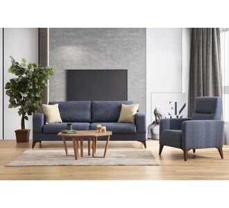 Stewehome Σετ καναπέ + πολυθρόνα 3 θέσεων μπεζ 222x98x86 cm 175594 |  Καναπέδες στο espiti