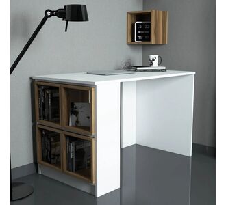 Stewehome Γραφείο μελέτης Λευκό / Μπλε 120x65x75 cm 811196 |  Γραφεία στο espiti