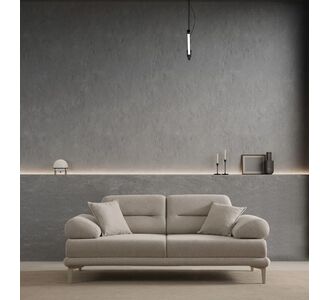 Stewehome Διθέσιος Καναπές Γκρι με Μαύρα Πόδια 200x93x45 cm 811021 |  Καναπέδες στο espiti