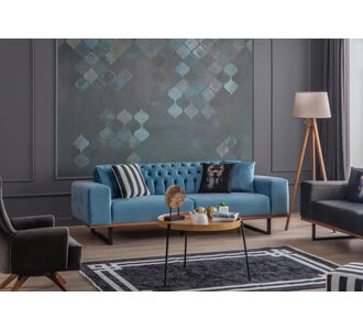 Stewehome Τριπλή πολυθρόνα Kael Τυρκουάζ 713580 |  Καναπέδες στο espiti