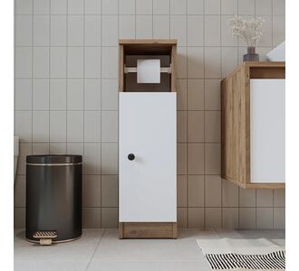 Stewehome Ντουλάπι Μπάνιου με Θήκη Χαρτιού Υγείας 25x21x82 cm 280553 |  Στήλες Μπάνιου στο espiti
