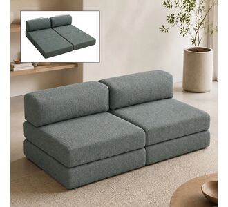 Καναπές - κρεβάτι Comfort Megapap τριθέσιος υφασμάτινος χρώμα μέντα 190x95x75εκ. |  Καναπέδες-Κρεβάτι στο espiti