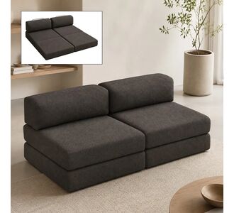 Καναπές - κρεβάτι Comfort Megapap τριθέσιος υφασμάτινος χρώμα ανθρακί 190x95x75εκ. |  Καναπέδες-Κρεβάτι στο espiti