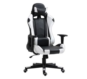 Καρέκλα Γραφείου ArteLibre Gaming NAVAN Λευκό/Μαύρο PVC 68x53x122-131cm 14730005 ArteLibre |  Καρέκλες γραφείου στο espiti