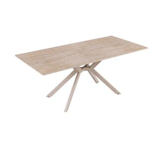 Τραπέζι Olven pakoworld sintered stone σε όψη τραβερτίνας 180x90x75εκ |  Τραπέζια στο espiti
