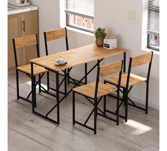 Σετ τραπεζαρία 5τμχ Maysa Megapap χρώμα pine oak 120x52,7x71,8εκ. |  Σετ τραπεζαρίες στο espiti