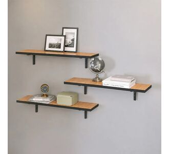Ραφιέρα τοίχου Versa Megapap 3 τεμαχίων χρώμα pine oak 80x19x17εκ. |  Ραφιέρες τοίχου στο espiti