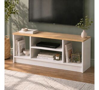 Έπιπλο τηλεόρασης Bahama Megapap χρώμα λευκό - sapphire oak 120x35x46,5εκ. |  Έπιπλα τηλεόρασης στο espiti