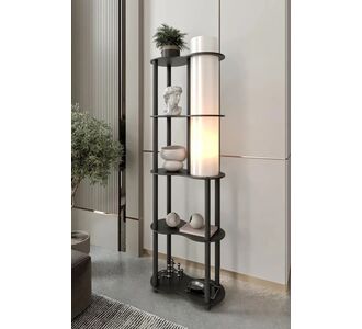 Stewehome Διακοσμητικό Φωτιστικό Δαπέδου με Ράφι 60x24x165 cm 684890 |  Δαπέδου στο espiti