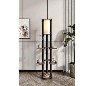 Stewehome Επιδαπέδιο Φωτιστικό με 6 Ράφια 50x50x140 cm 853378 |  Δαπέδου στο espiti