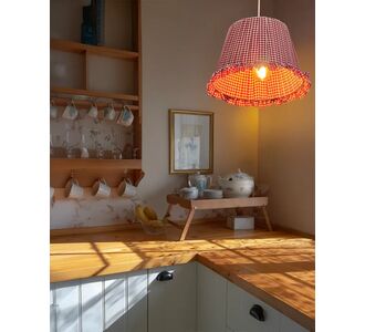 Stewehome Κόκκινο Πουά Vintage Φωτιστικό Οροφής 20x20x20 cm 630165 |  Οροφής στο espiti