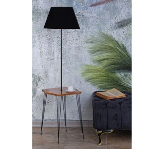 Stewehome Λαμπατέρ με Ενσωματωμένο Τραπέζι &amp; Μαύρο Καπέλο 162646 |  Δαπέδου στο espiti