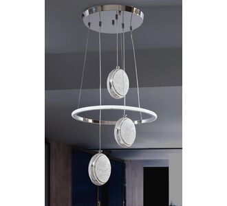 Stewehome Κρεμαστό Φωτιστικό LED 3 Χρωμάτων Πολυτελής Μοντέρνος Σχεδιασμός 40x90x90 cm 130041 |  Οροφής στο espiti