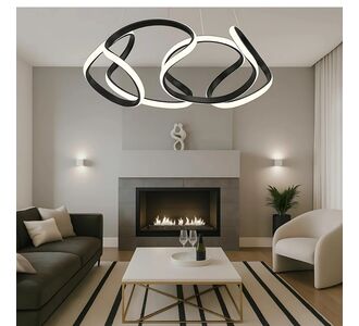 Stewehome Φωτιστικό Σάρκικου Μαύρο Αλουμίνιο LED Ultra Power Λευκό 50x90x90 cm 844943 |  Οροφής στο espiti