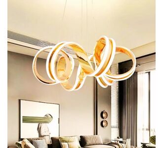 Stewehome Alessa Χρυσό Καλυμμένο 3 Χρωμάτων LED Σάρκικου Μοντέρνο Φωτιστικό 60x90x90 cm 342919 |  Οροφής στο espiti
