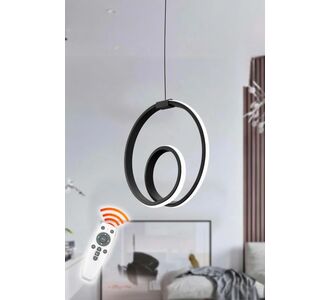 Stewehome Orjin Μαύρο LED Φωτιστικό Σάρκικου 3 Χρωμάτων Ρυθμιζόμενο Φως 45x45x10 cm 306303 |  Οροφής στο espiti