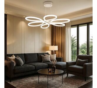 Stewehome Lupin Λευκό LED Φωτιστικό Σάρκικου Ultra Power Μοντέρνο Σχέδιο 60x60x90 cm 210358 |  Οροφής στο espiti