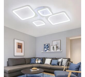 Stewehome Φωτιστικό οροφής LED λευκό τεσσάρων φώτων τριών χρωμάτων μοντέρνο 60x10 cm 818475 |  Οροφής στο espiti