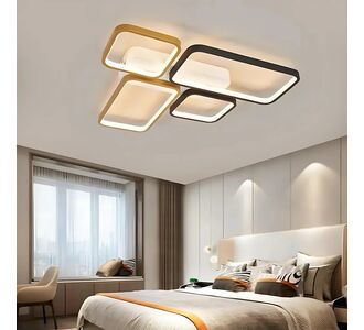 Stewehome Toronto 3 Χρώματα LED Πλαφόνιερ Μοντέρνο Αρχιτεκτονικό Σχεδιασμό-χρυσό/μαύρο 62x62 cm 357151 |  Οροφής στο espiti