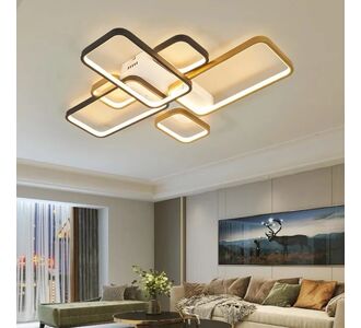 Stewehome Φωτιστικό Οροφής Napoli 3 Ρετ LED 82x62x9 cm 806723 |  Οροφής στο espiti