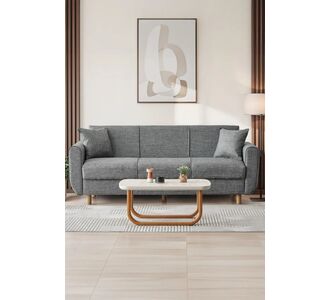 Stewehome Τριθέσιος Καναπές Κρεβάτι με Αποθηκευτικό Χώρο γκρι 182x214x87 cm 906047 |  Καναπέδες στο espiti