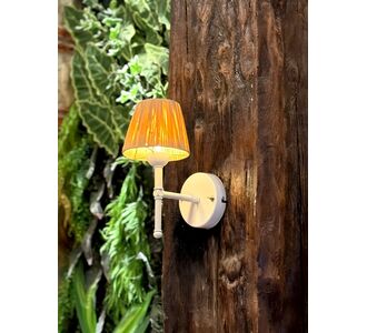 Stewehome Boho χειροποίητο ράφια λευκό LED επιτοίχιο απλίκ 30x24 cm 375085 |  Απλίκες στο espiti