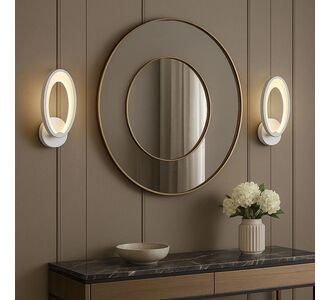 Stewehome Μοντέρνα Απλίκα Τοίχου 3 Αποχρώσεων LED Σετ 2 Τεμάχια -λευκό 15x28x28 cm 861755 |  Απλίκες στο espiti