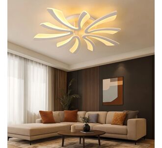 Stewehome Πλαφονιέρα Λευκή Μοντέρνα LED Πενταπλή Τριών Χρωμάτων-λευκό 65x15x15 cm 411028 |  Οροφής στο espiti