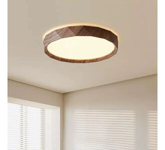 Stewehome Πλαφονιέρα Antik Ξύλο Σκούρο Καρυδί LED με Τηλεχειρισμό-καρυδιά 40x15x15 cm 341046 |  Οροφής στο espiti