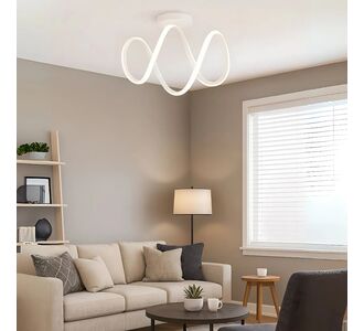 Stewehome Πλαφονιέρα Dolce Λευκή LED Ισχυρού Φωτισμού Μοντέρνα 40x10x10 cm 744304 |  Οροφής στο espiti