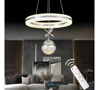 Stewehome Κρεμαστό Φωτιστικό Λάμψη Χρώμιο LED Διπλής Κατεύθυνσης 40x90x90 cm 612486 |  Οροφής στο espiti