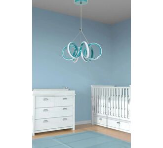 Stewehome Μοντέρνο φωτιστικό οροφής με LED για σαλόνι και καθιστικό από αλουμίνιο 30x80x51 cm 654095 |  Οροφής στο espiti