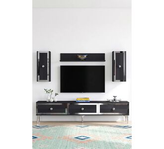 Stewehome Σετ μονάδας τηλεόρασης με ράφι 180x30x41 cm 474689 |  Έπιπλα τηλεόρασης στο espiti