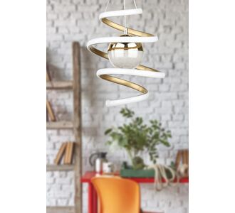 Stewehome Φωτιστικό οροφής με LED από αλουμίνιο σε λευκό χρώμα με εφέ παλαίωσης 75x25 cm 217478 |  Οροφής στο espiti