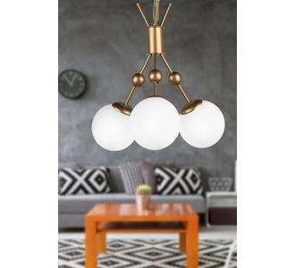 Stewehome Σετ 3 τεμαχίων φωτιστικών οροφής από μέταλλο για σαλόνι με ντουί 451016 |  Οροφής στο espiti