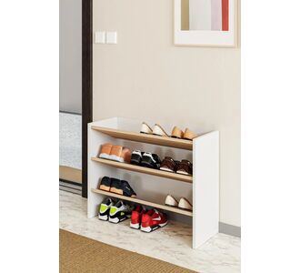 Stewehome Ραφιέρα παπουτσιών με 3 ράφια Πολύχρωμο 58x36x82 cm 487447 |  Παπουτσοθήκες στο espiti