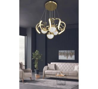 Stewehome μοντέρνο φωτιστικό οροφής σαλονιού με 4 φωτιστικά σώματα από αλουμίνιο 640259 |  Οροφής στο espiti