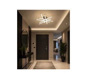 Stewehome Μοντέρνο σπορ φωτιστικό οροφής για σαλόνι καθιστικό Μπεζ 20x60x20 cm 639075 |  Οροφής στο espiti