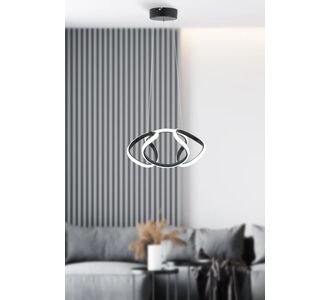 Stewehome Φωτιστικό οροφής με λευκό led για σαλόνι κουζίνα δωμάτιο είσοδο και χολ με φινίρισμα παλαίωσης 35x74x81 cm 463295 |  Οροφής στο espiti