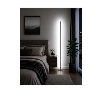 Stewehome Λάμπα δαπέδου με φωτισμό led rgb μεταλλική με τηλεχειρισμό και ρυθμιζόμενη φωτεινότητα Μαύρο 863861 |  Δαπέδου στο espiti