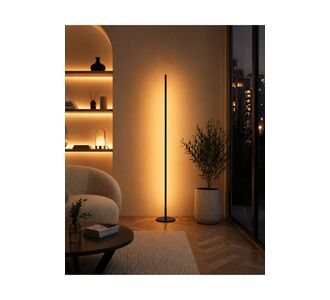 Stewehome Μεταλλικό φωτιστικό δαπέδου με ράβδο led rgb με τηλεχειριστήριο και ρυθμιζόμενη φωτεινότητα Μαύρο 804553 |  Δαπέδου στο espiti