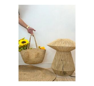 Stewehome Καλάθι λάμπας με καλώδιο από φυσική ρατάν για διακόσμηση εσωτερικού χώρου Κρεμ 61349178 |  Επιτραπέζια στο espiti