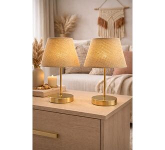 Stewehome Σετ 2 μεταλλικών επιτραπέζιων φωτιστικών για κομοδίνο υπνοδωματίου παιδικού σαλονιού (Ύψος: 31-45 cm | Χώρα προέλευσης: TR) 39951321 |  Επιτραπέζια στο espiti