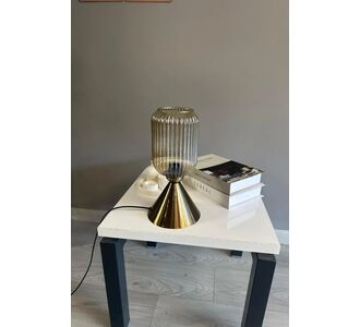 Stewehome διακοσμητικός φωτισμός επιτραπέζιος από γυαλί χρώμα μέλι για υπνοδωμάτιο 9852108 |  Επιτραπέζια στο espiti