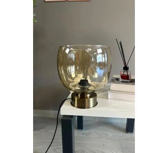 Stewehome Διακοσμητικό φωτιστικό τραπεζιού πυραμίδα από γυαλί Μπεζ 36129892 |  Επιτραπέζια στο espiti