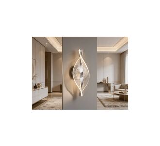 Stewehome Μοντέρνο ασημένιο σπειροειδές απλίκα τοίχου για εσωτερικούς χώρους ασημί 56134063 |  Απλίκες στο espiti