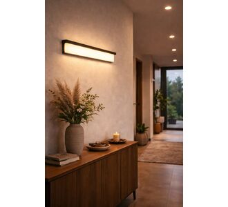 Stewehome Μοντέρνο και κομψό φωτιστικό τοίχου LED με φωτισμό ημέρας Μαύρο 30x6x7 cm 92230354 |  Απλίκες στο espiti